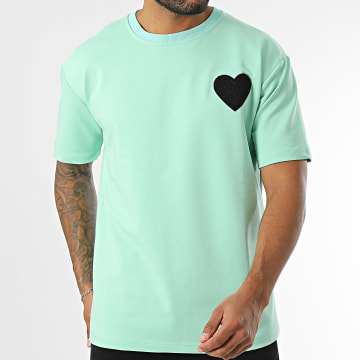 Zelys Paris - Tee Shirt Oversize Drift Vert Noir