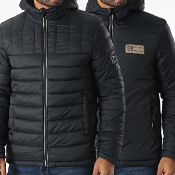 Blend - Doudoune Capuche Réversible 20717225 Bleu Marine Foncé