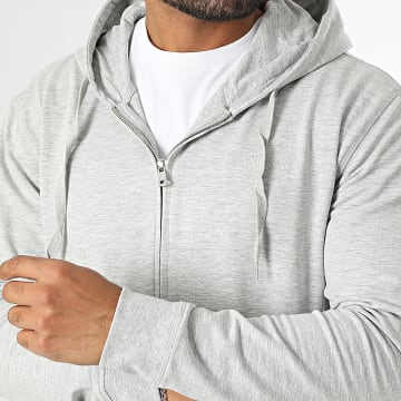 Guess - Sweat Zippé Capuche U3YQ00-KBS91 Gris Chiné