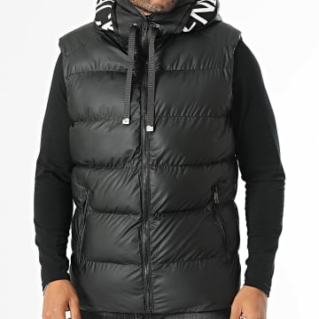 KZR - Chaqueta sin mangas con capucha Negro