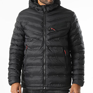 Schott NYC - Doudoune Capuche Hart Noir
