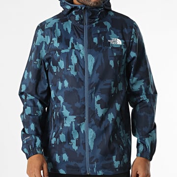 The North Face - Chaqueta cortaviento con capucha A89WV Azul marino claro