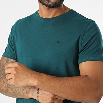 Tommy Jeans - Tee Shirt Tjm Xslim Jersey 4411 Vert Bouteille