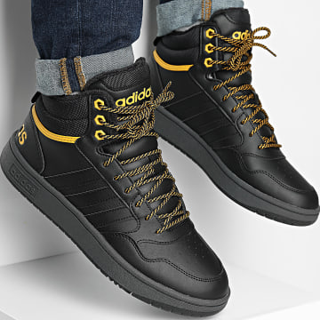 Adidas Sportswear - Scarpe da ginnastica Hoops 3.0 Mid WTR IG7928 Core Black Preloved Yellow