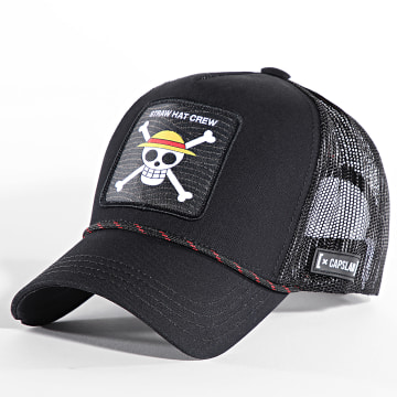 Capslab - Trucker strohoed Crew Zwart