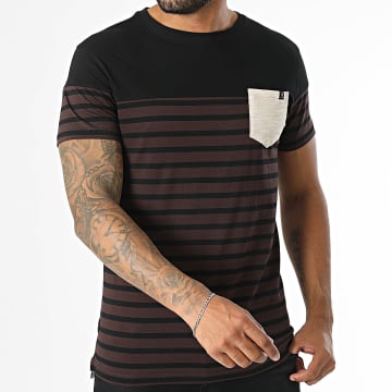 Deeluxe - Tee Shirt Poche Dixon P1100M Noir Marron