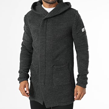 Armita - Cardigan Long Capuche Alex Gris Anthracite