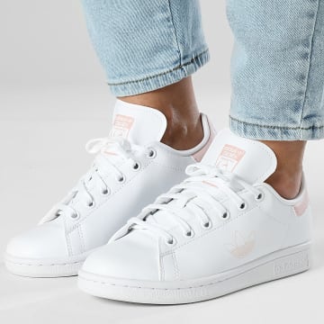 Adidas Originals - Baskets Femme Stan Smith J IG7022 Footwear White Sandy Pink