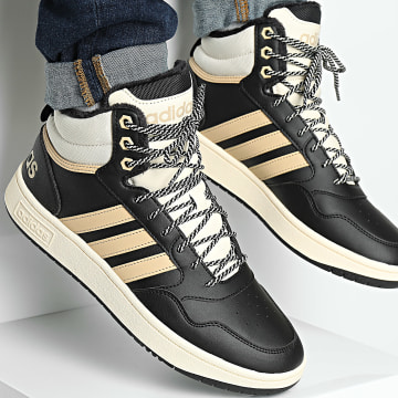 Adidas Sportswear - Baskets Montantes Hoops 3.0 Mid WTR IG7927 Core Black Magic Beige Wonder White