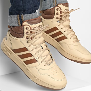 Adidas Sportswear - Hoops 3.0 Mid WTR Hi-Top Sneakers IH0164 Magisch Beige Voorradig Bruin