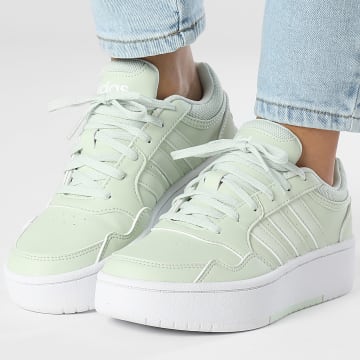Adidas Sportswear - Baskets Femme Hoops 3.0 Bold W IH0185 Linen Green Cloud White