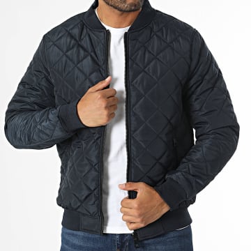 Kymaxx - Navy Blue Bomber Jacket
