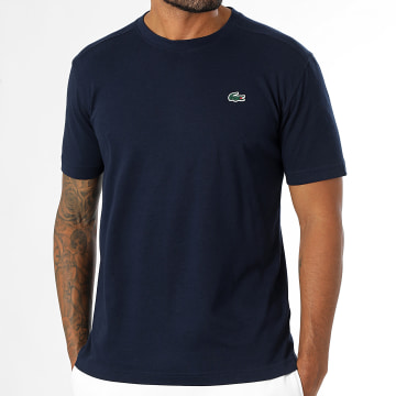 Lacoste - Tee Shirt Regular Fit Logo Crocodile Bleu Marine