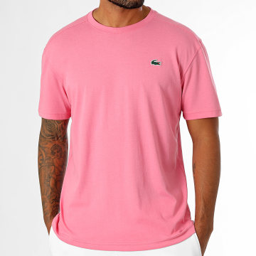 Lacoste - Tee Shirt Regular Fit Logo Crocodile Rose