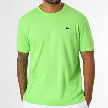 Lacoste - Tee Shirt Regular Fit Logo Crocodile Vert Clair