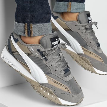 Puma - Baskets Blktop Rider 392725 Cast Iron Puma White