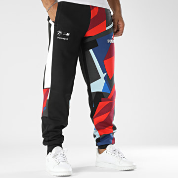 Puma - BMW MMS Pantalones de chándal 627372 Negro Rojo Gris Azul