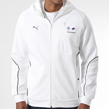 Puma - BMW Motosport Sudadera con capucha y cremallera 627456 Blanco