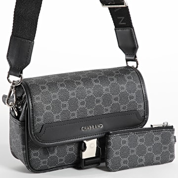 Chabrand - Lot Sacoche Et Pochette 85056111 Noir Gris Anthracite