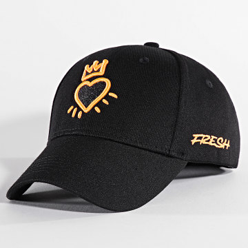 Classic Series - Casquette Noir Orange Fluo