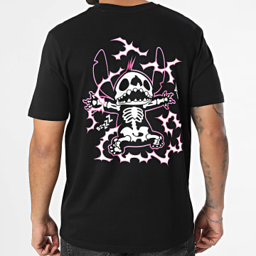 Disney - Maglietta Punto Elettrico Nero Rosa