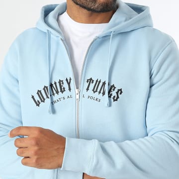 Looney Tunes - Worldwide Reverse Lichtblauw Zwart Hooded Zip Jacket