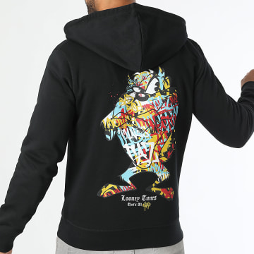 Looney Tunes - Taz Graffiti Hooded Zip Jacket Zwart