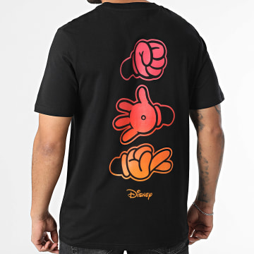 Disney - Maglietta Hands Nero Rosso Arancione