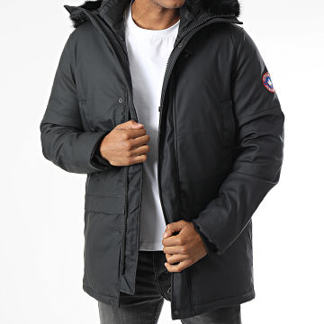 Classic Series - Parka con capucha Macadam Negro