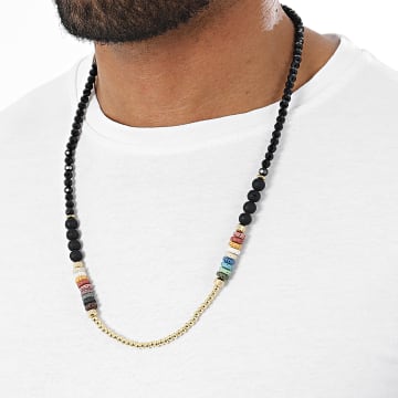 Frilivin - Collier Noir Doré