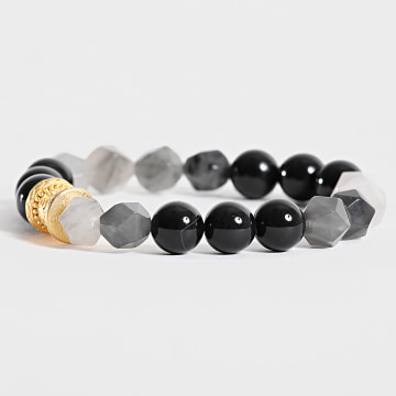 Frilivin - Armband Schwarz Grau Gold