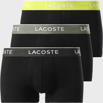 Lacoste - Lot De 3 Boxers Classic Noir