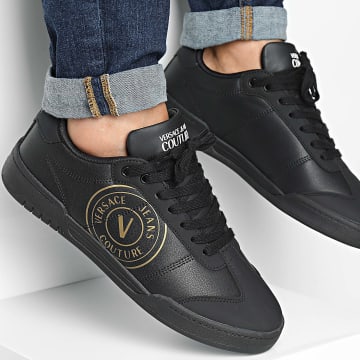 Versace Jeans Couture - Fondo Brooklyn 77YA3SD1-ZP347 Scarpe da ginnastica in oro nero