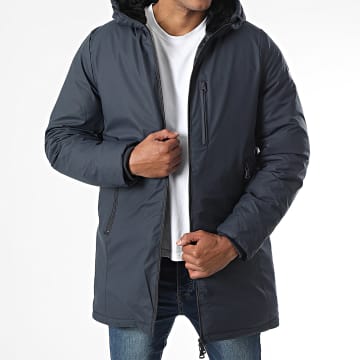 Classic Series - Parka con capucha Laurel azul marino