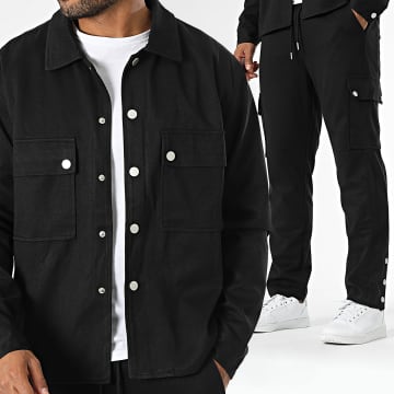 Frilivin - Ensemble Surchemise Et Pantalon Cargo Noir