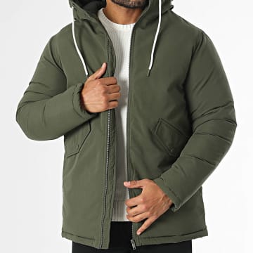 JJREBEL - Parka con capucha Jackson Verde caqui