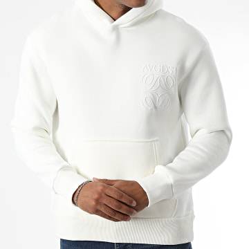 KZR - Sweat Capuche Blanc