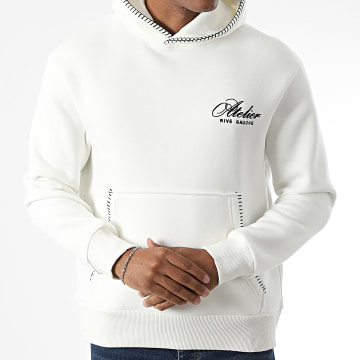 KZR - Sweat Capuche Blanc