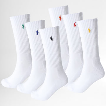 Polo Ralph Lauren - Lot De 6 Paires De Chaussettes Original Player Blanc