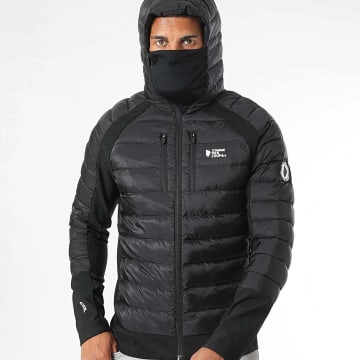 Comme Des Loups - Doudoune Capuche Colorainte Noir