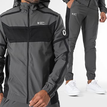 Comme Des Loups - Ensemble De Survetement Octogone Gris Anthracite
