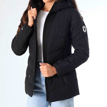Comme Des Loups - Doudoune Capuche Chauffante Femme Amel Noir