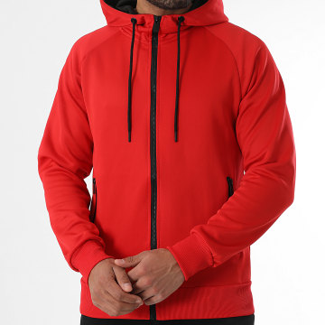 LBO - Sweat Zippé Capuche 0253 Rouge