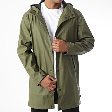 Only And Sons - Veste Capuche Longue Luca Vert Kaki