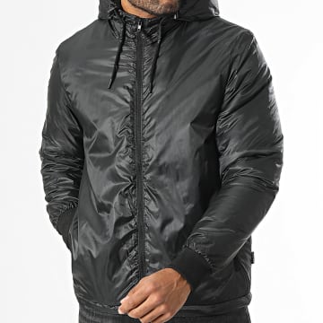 Blend - Veste Zippée Capuche 20717228 Noir