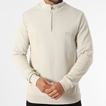 Classic Series - Sweat Col Zippé Beige