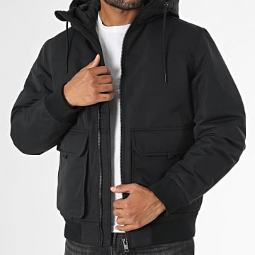 Jack And Jones - Veste Bomber Capuche Construct Noir