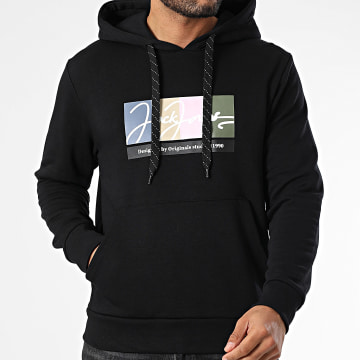 Jack And Jones - Sweat Capuche Portland Block Noir