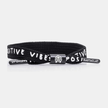 Rastaclat - Bracelet Positive Vibes Noir