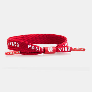 Rastaclat - Bracelet Positive Wide Lace Rouge